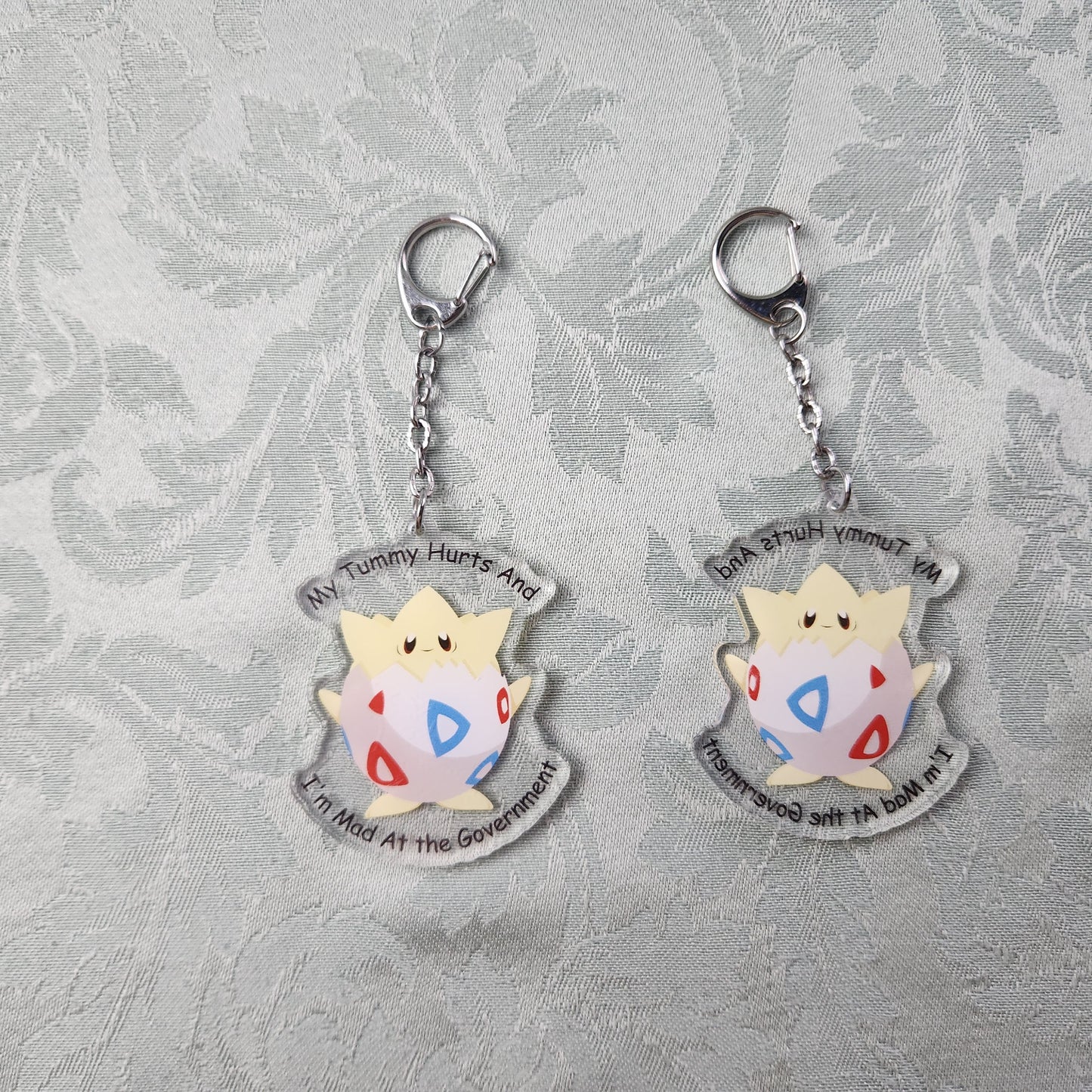 My Tummy Hurts Keychain