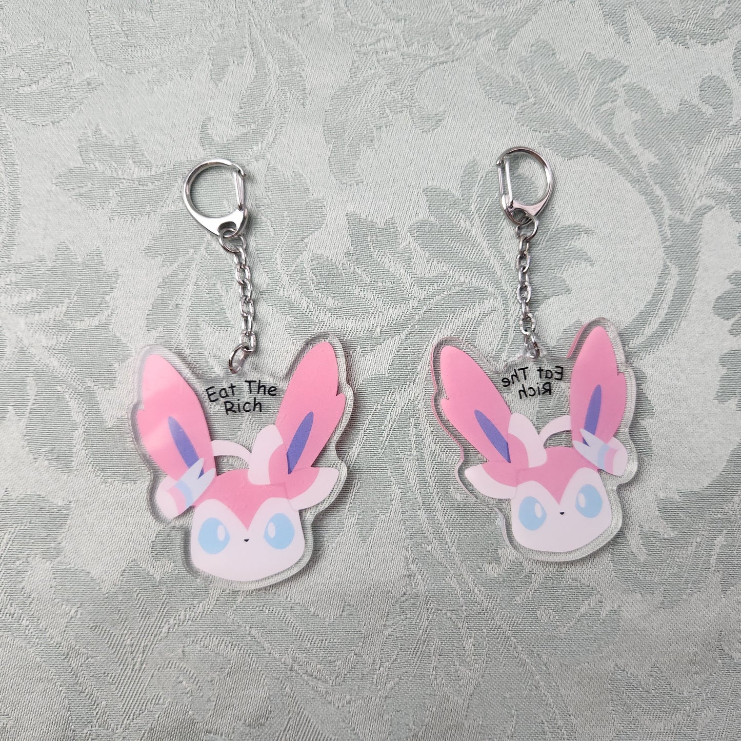 Eat the Rich Keychain