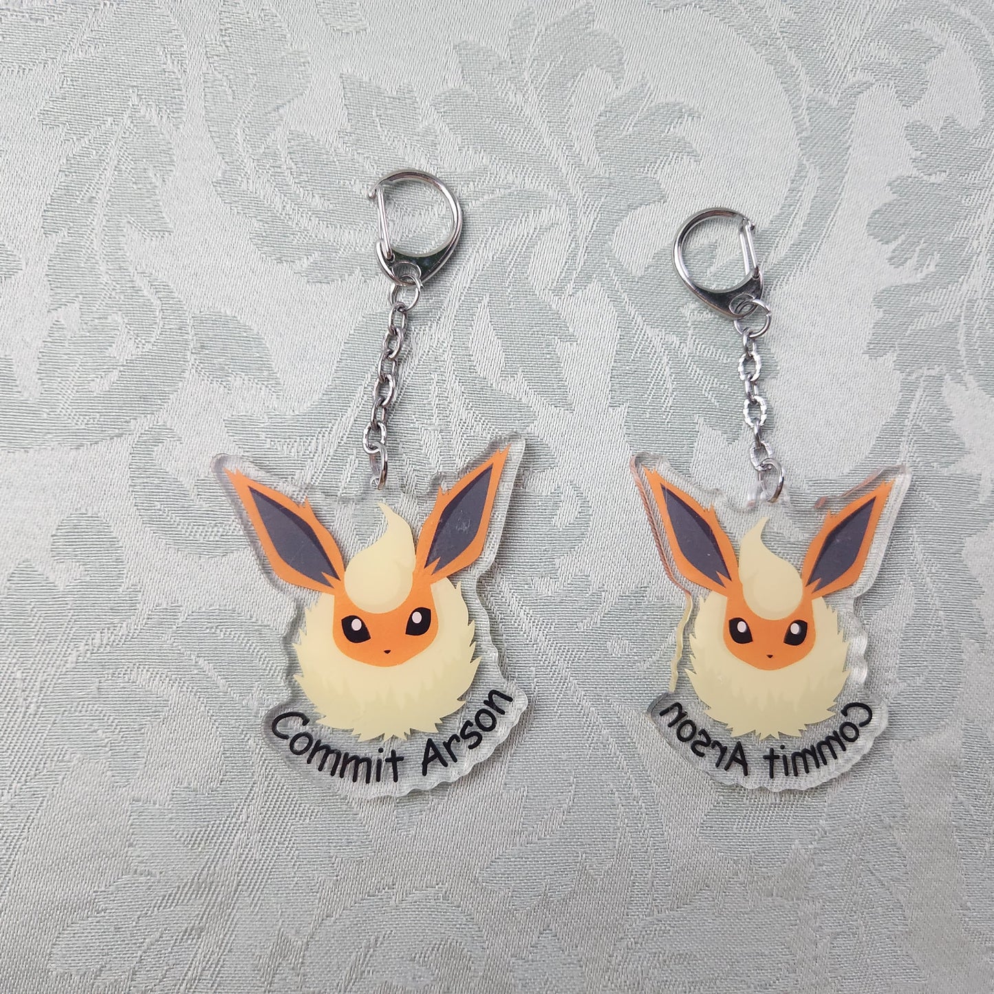 Commit Arson Keychain