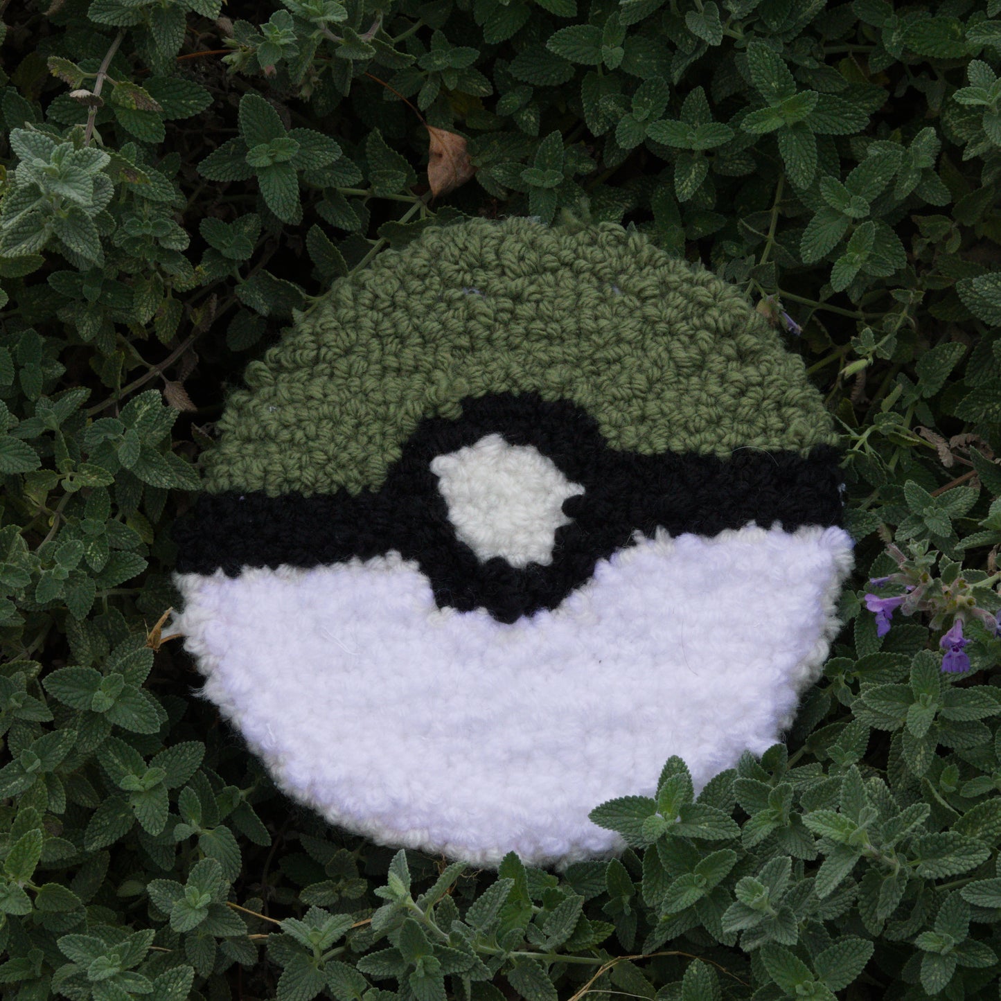 Sage Green Small Pokeball Mug Rug