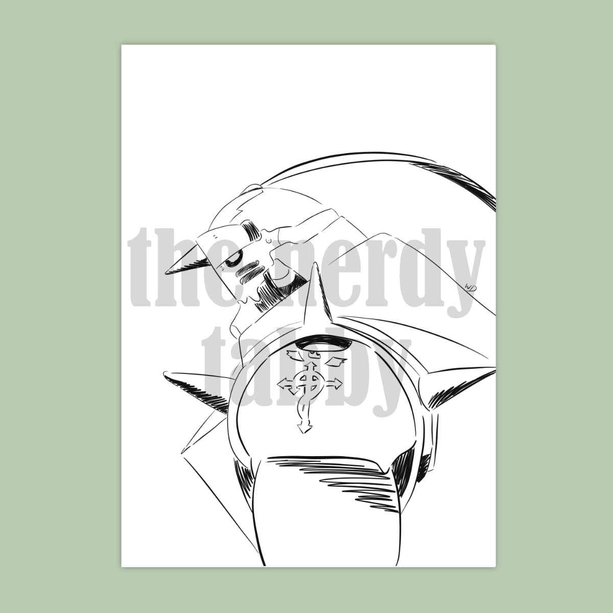 Alphonse Armor Sketch Print