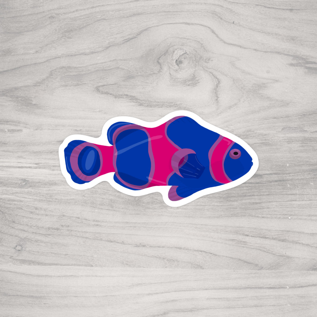 Berry Clown Fish Sticker