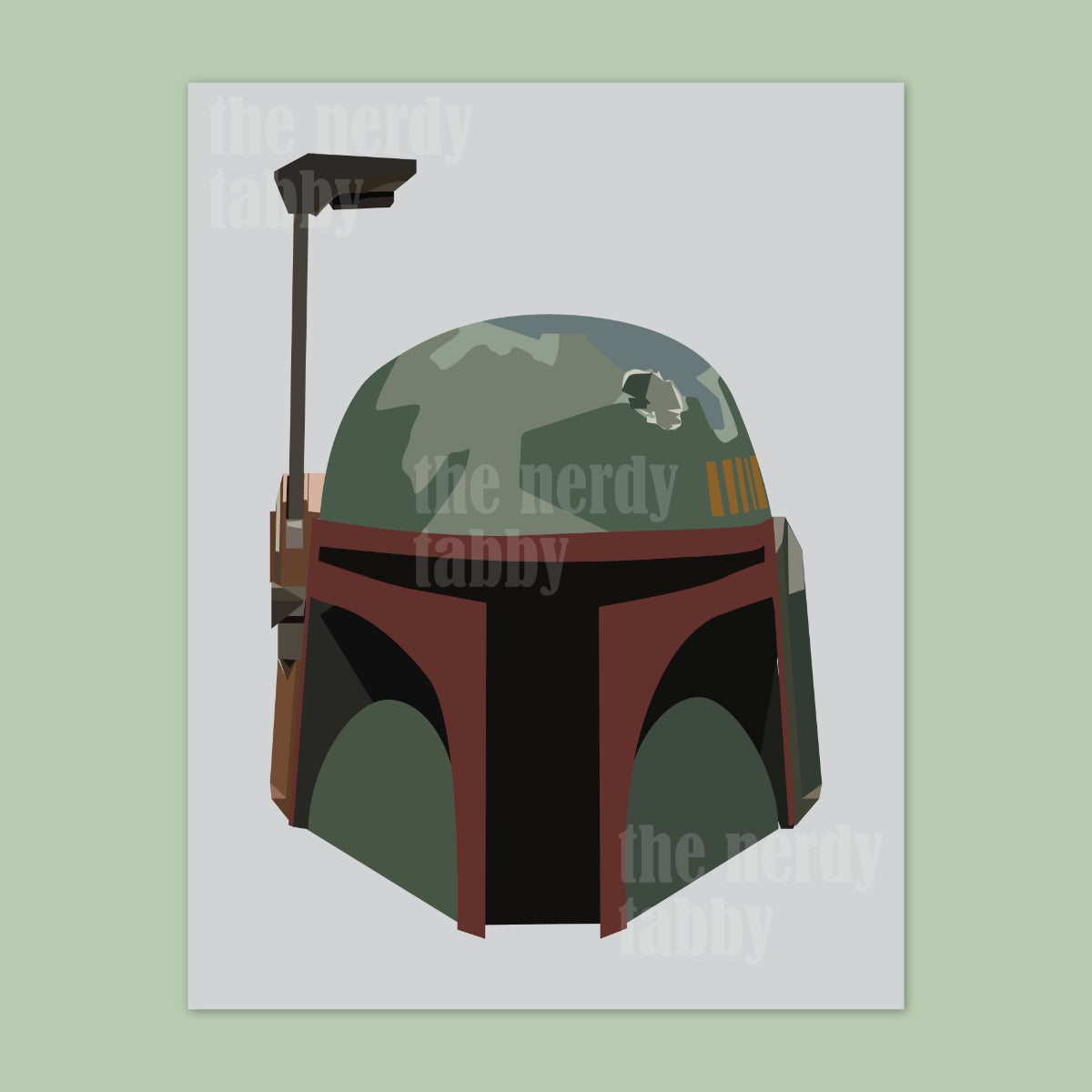 Boba Fett Helmet Portrait