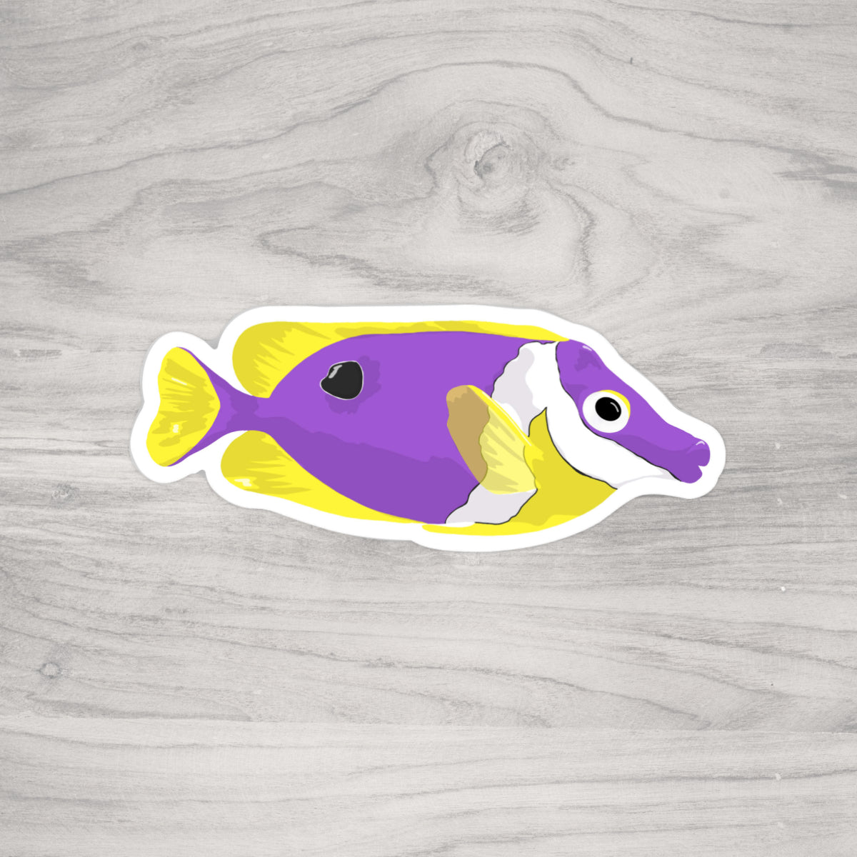 Dusk Foxface Rabbitfish Sticker