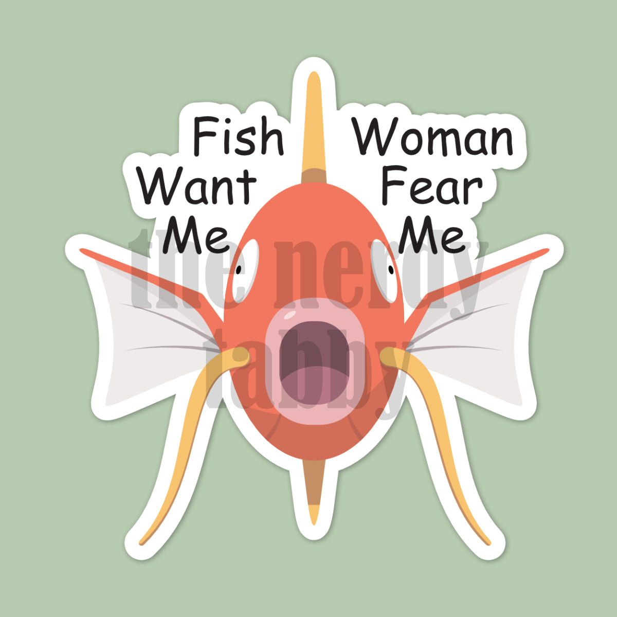 Fish Want Me Sticker