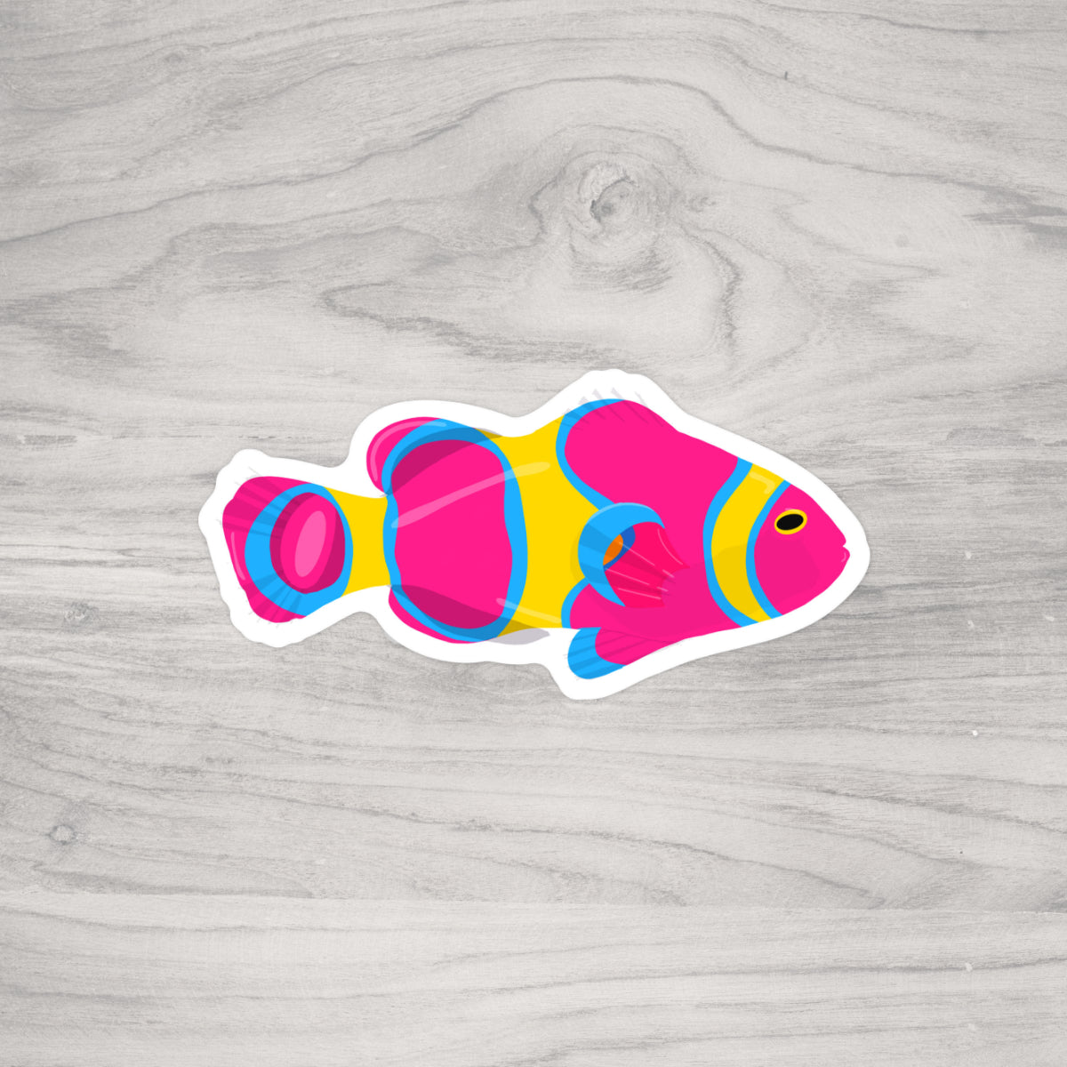Neon Clownfish Sticker