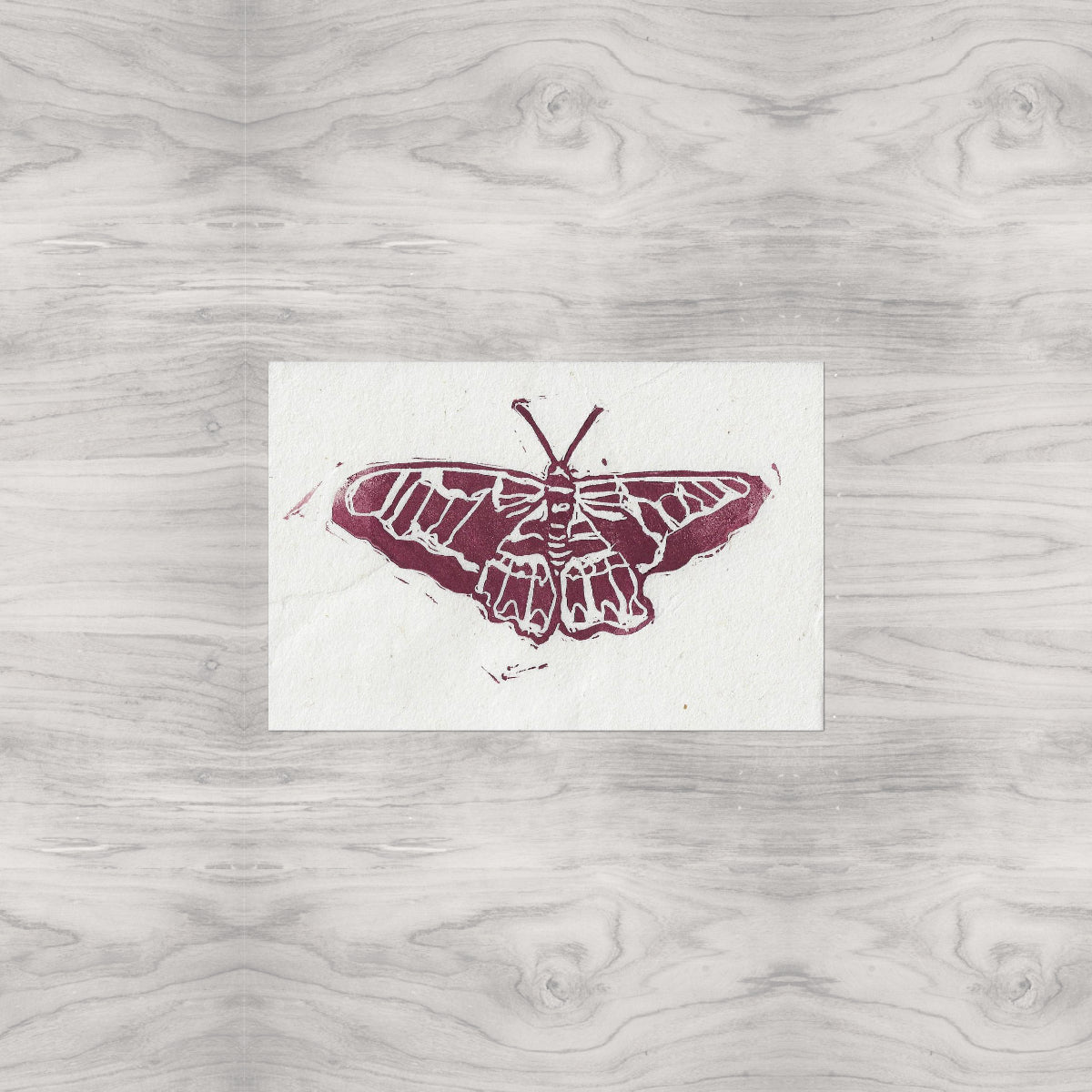 Butterfly Linocut Print