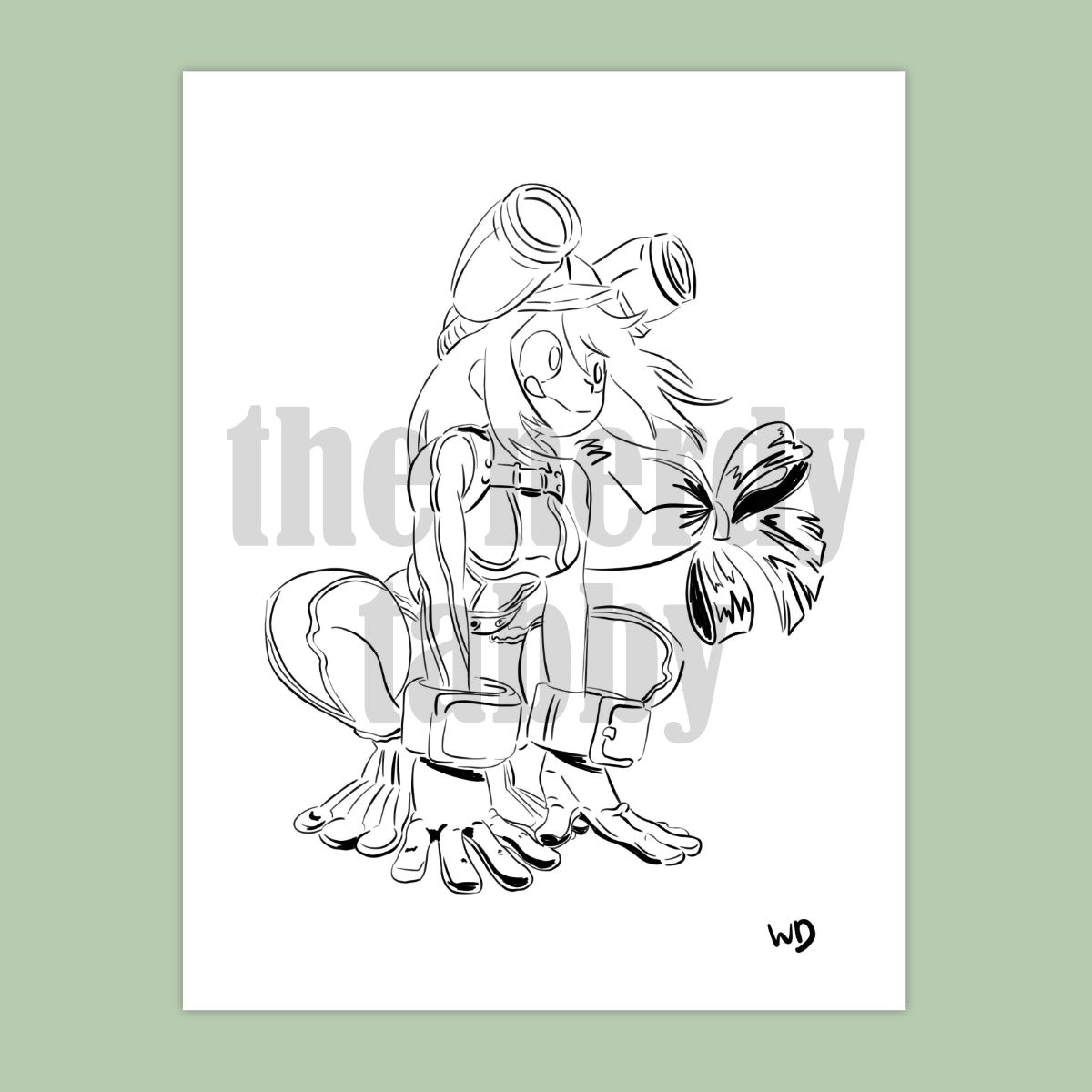 Froppy Ink Sketch Print