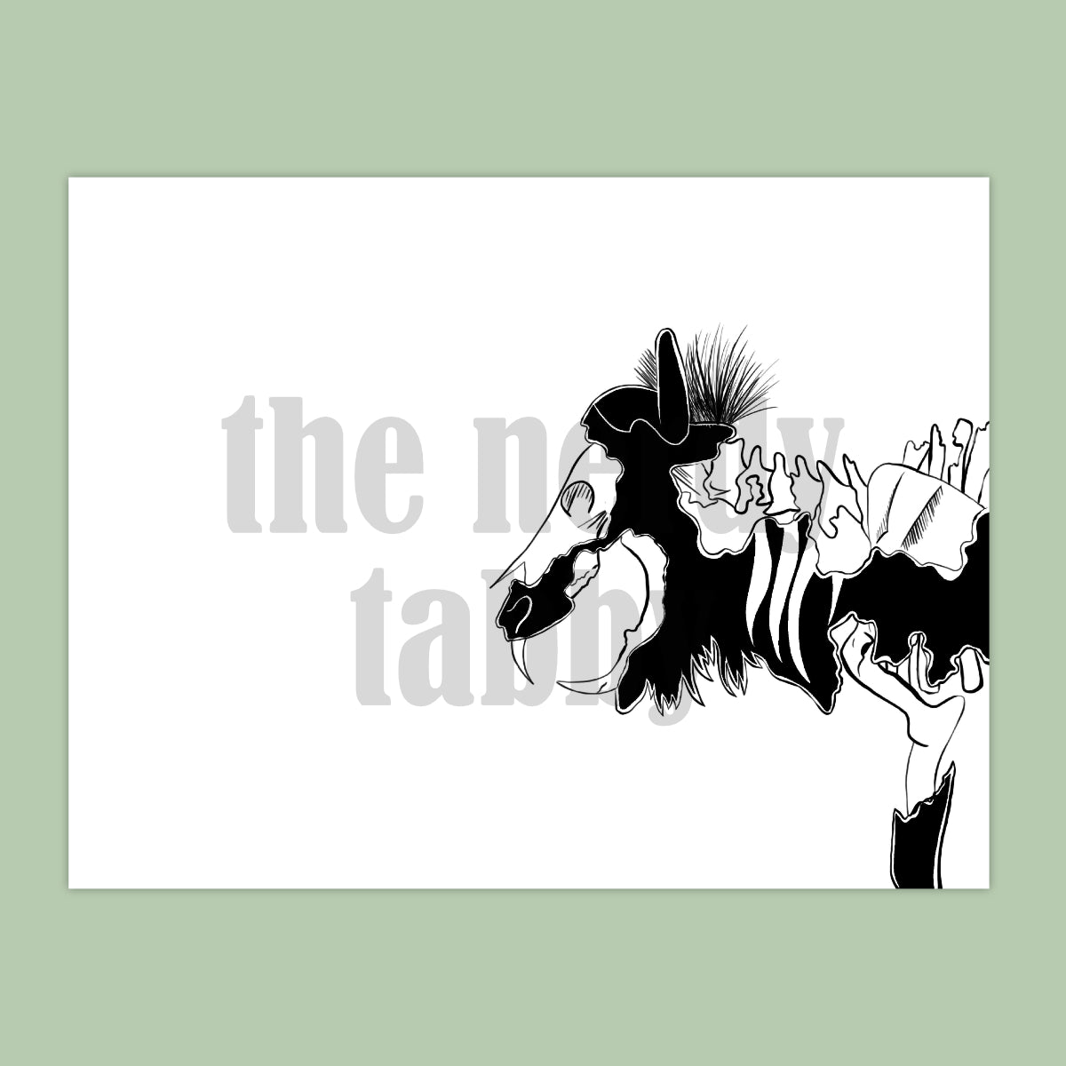 Not A Wildebeest Sketch Print