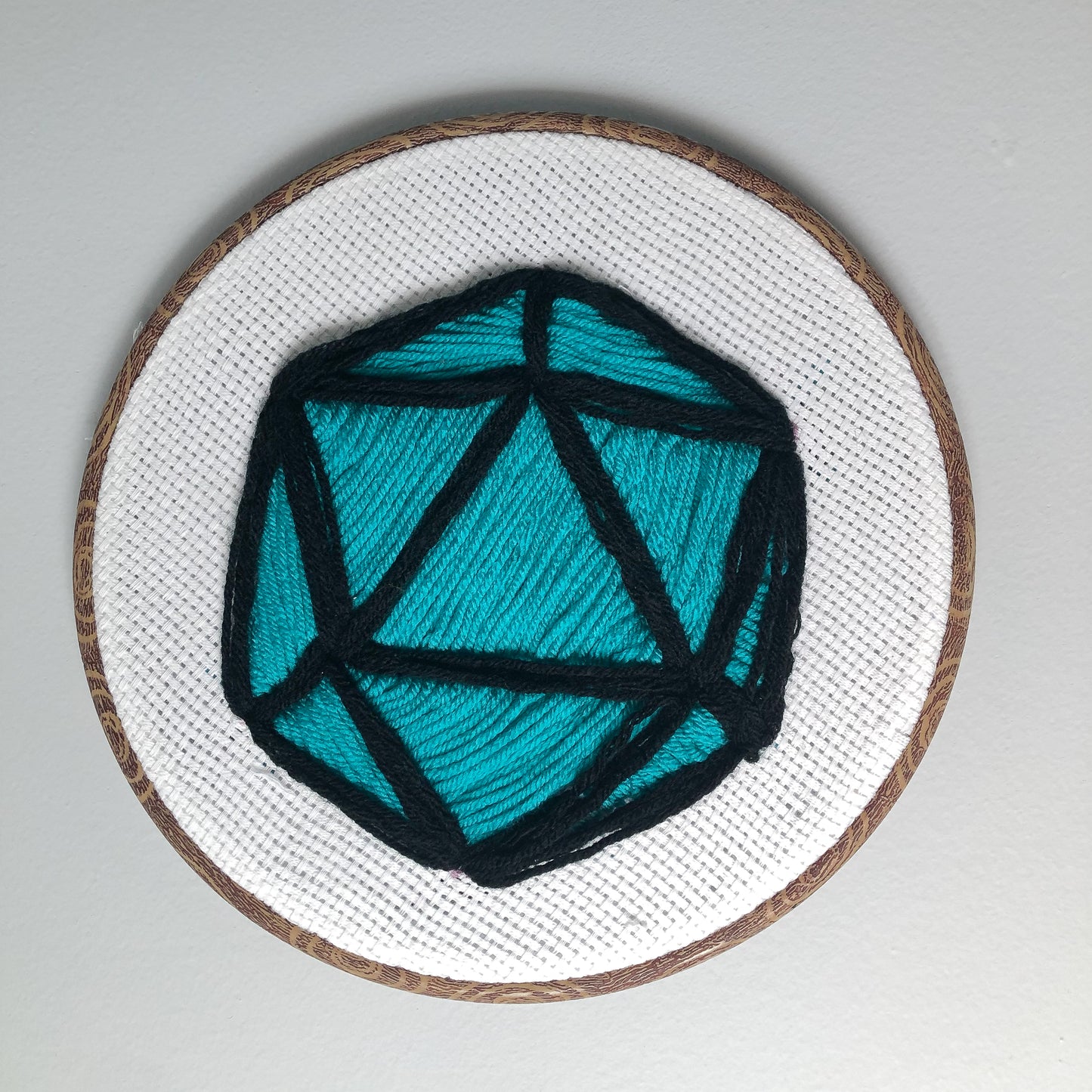 Large Bright Blue and Black Wall Hanging