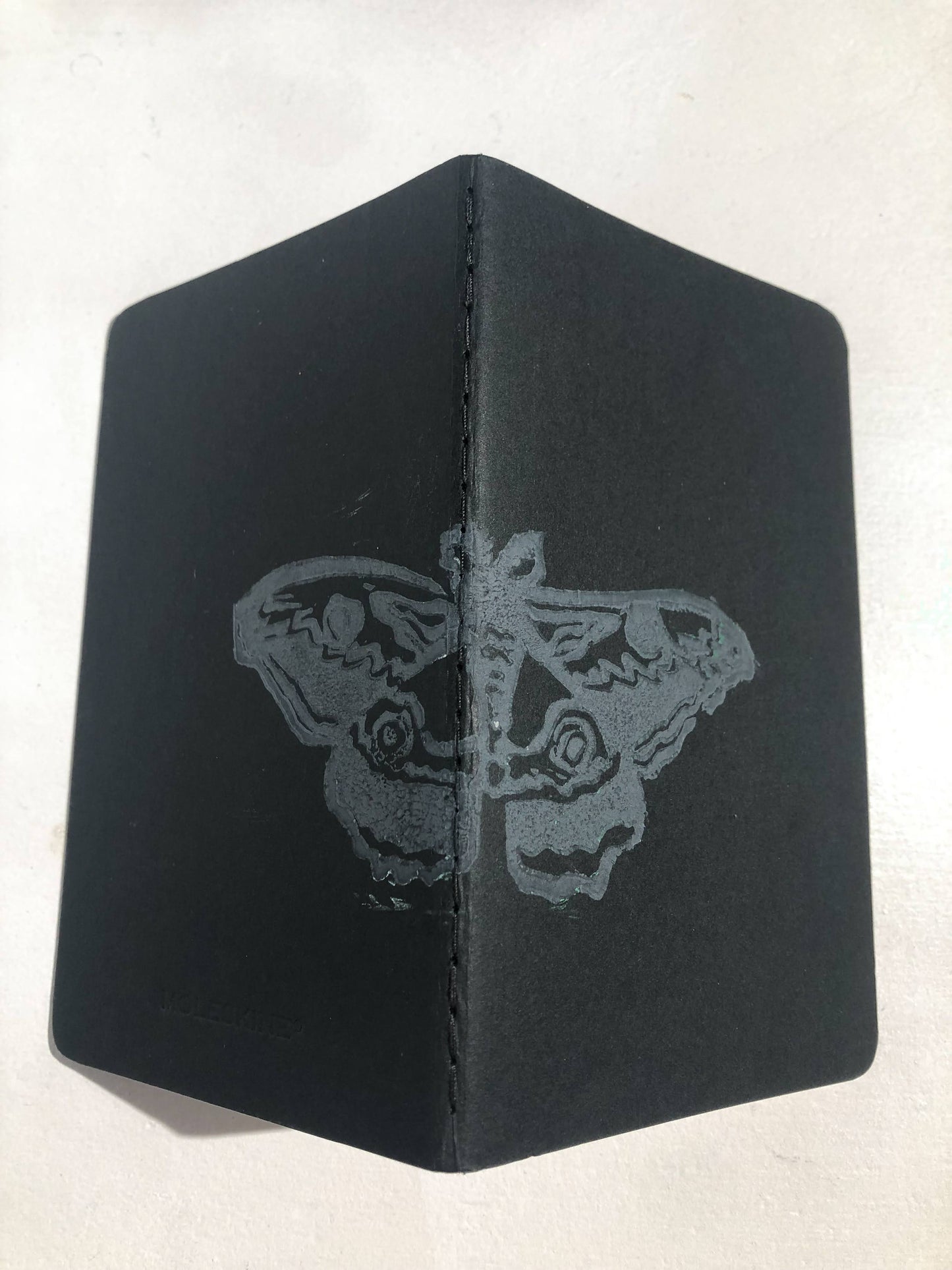 Grey Moth Small Notebook