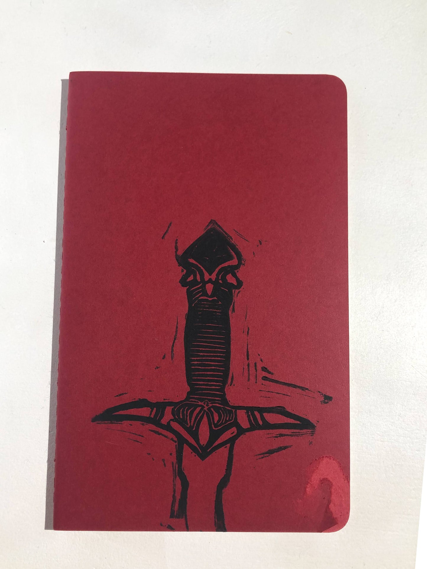 Black Single Dagger Medium Notebook
