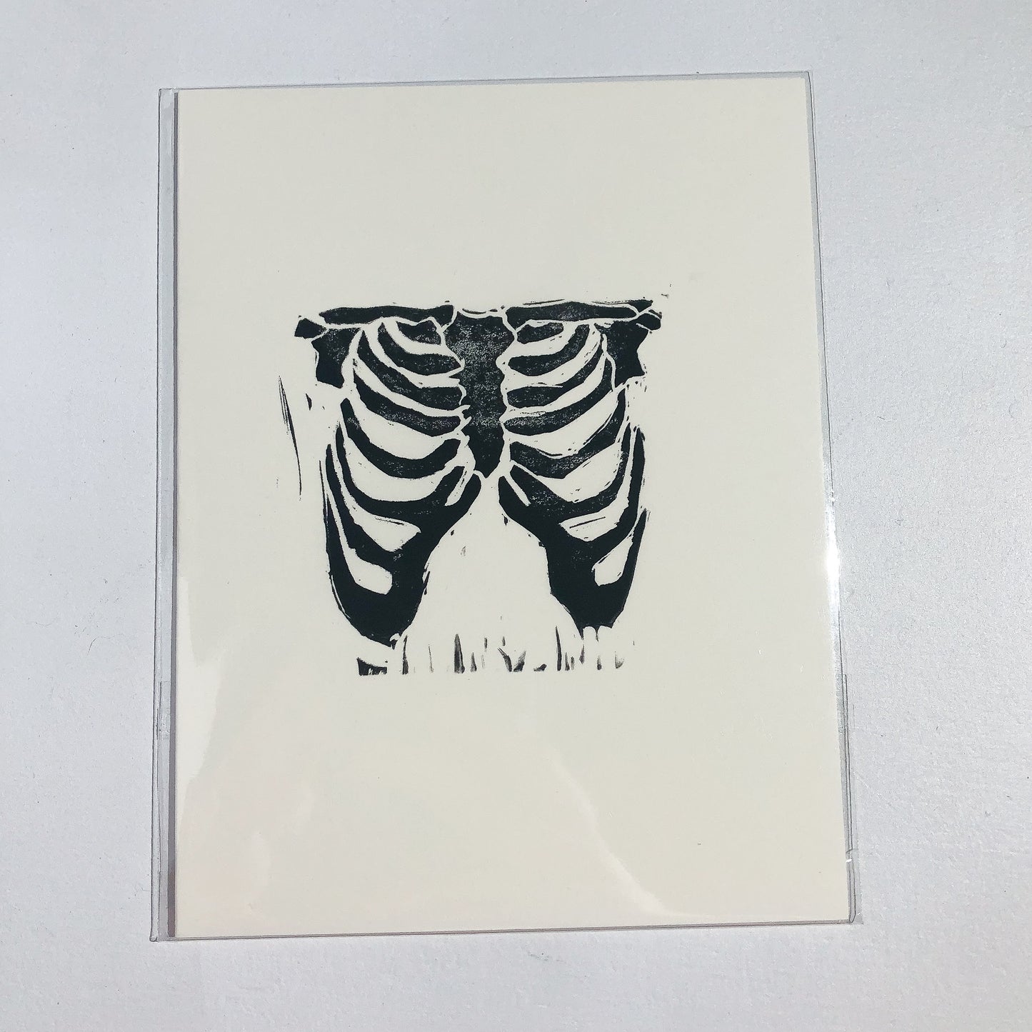 Black Skeleton Greeting Card