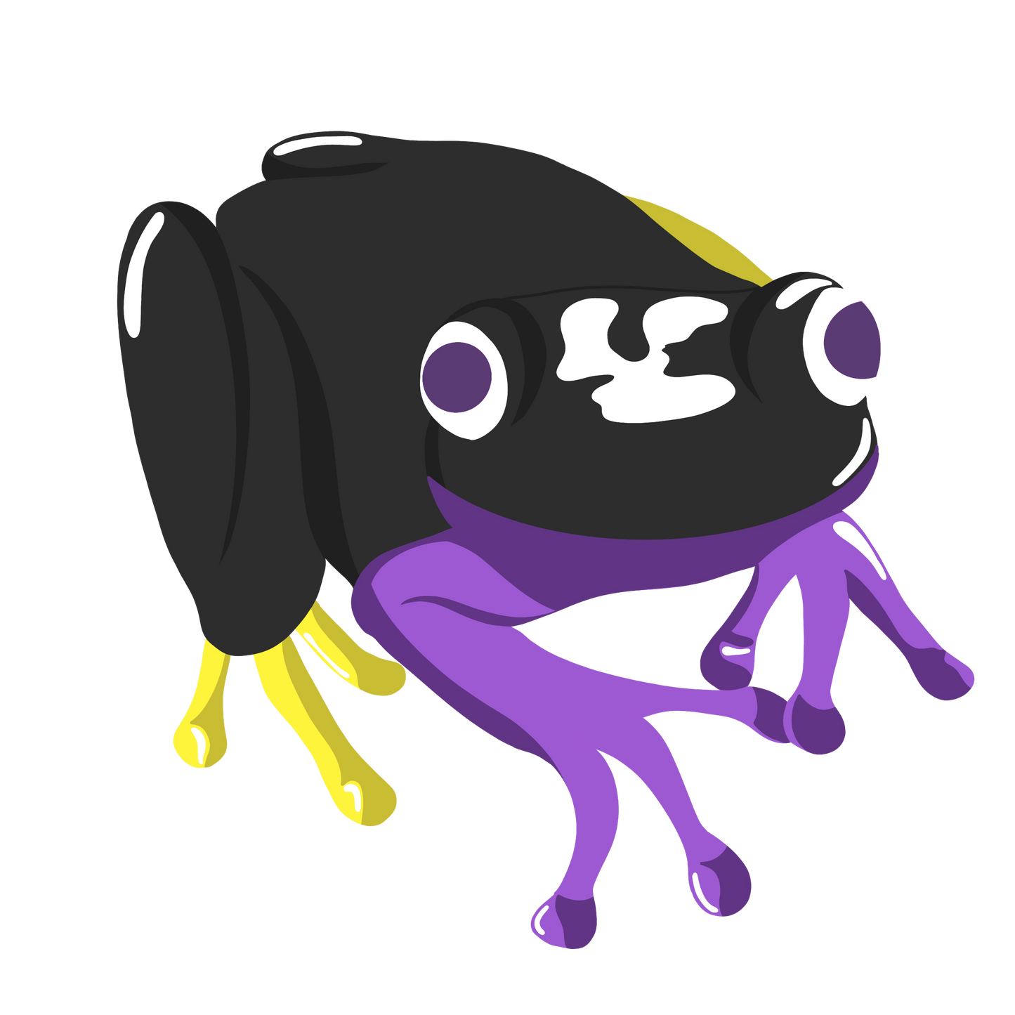 Dusk Frog Acrylic Pin