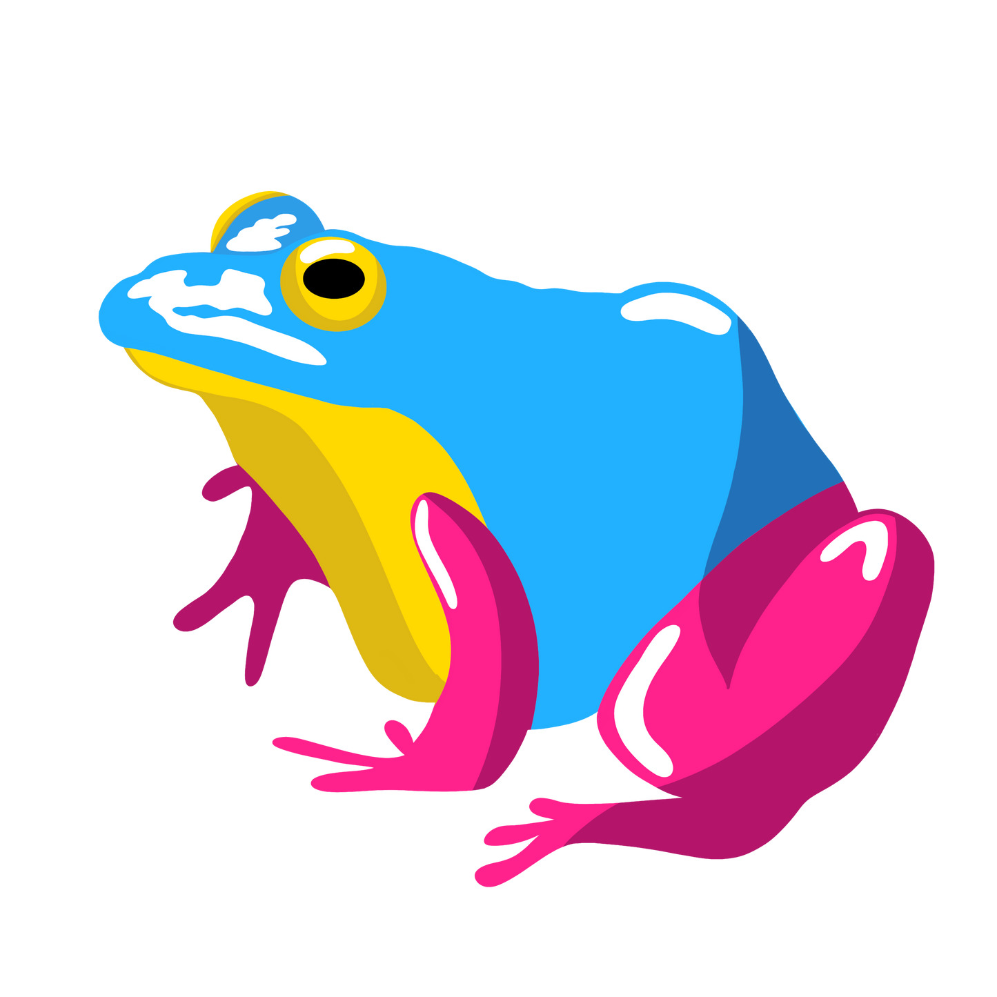 Neon Frog Acrylic Pin