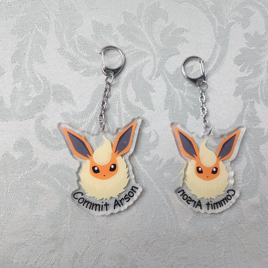 Commit Arson Keychain