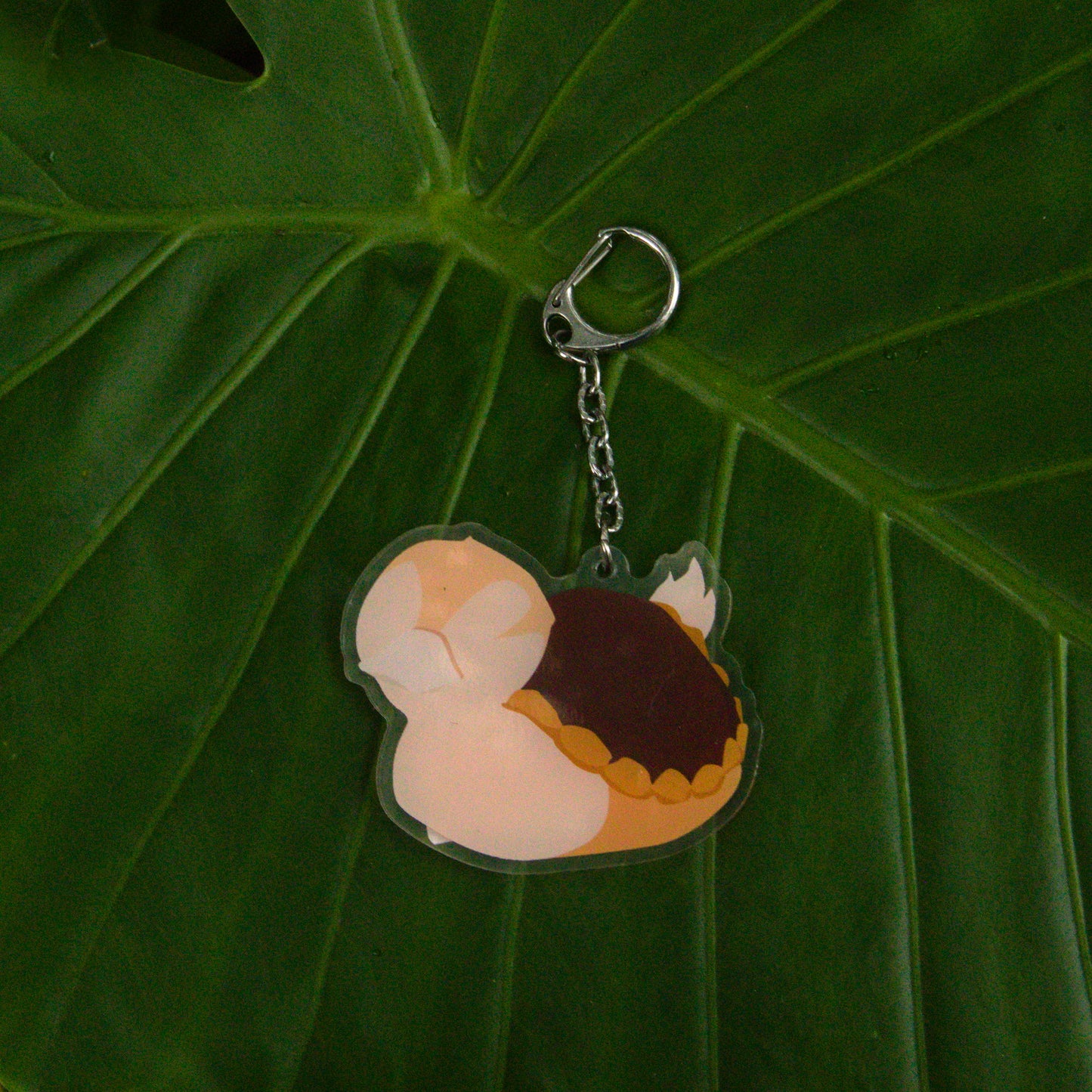 Large Turtle Duck Keychain