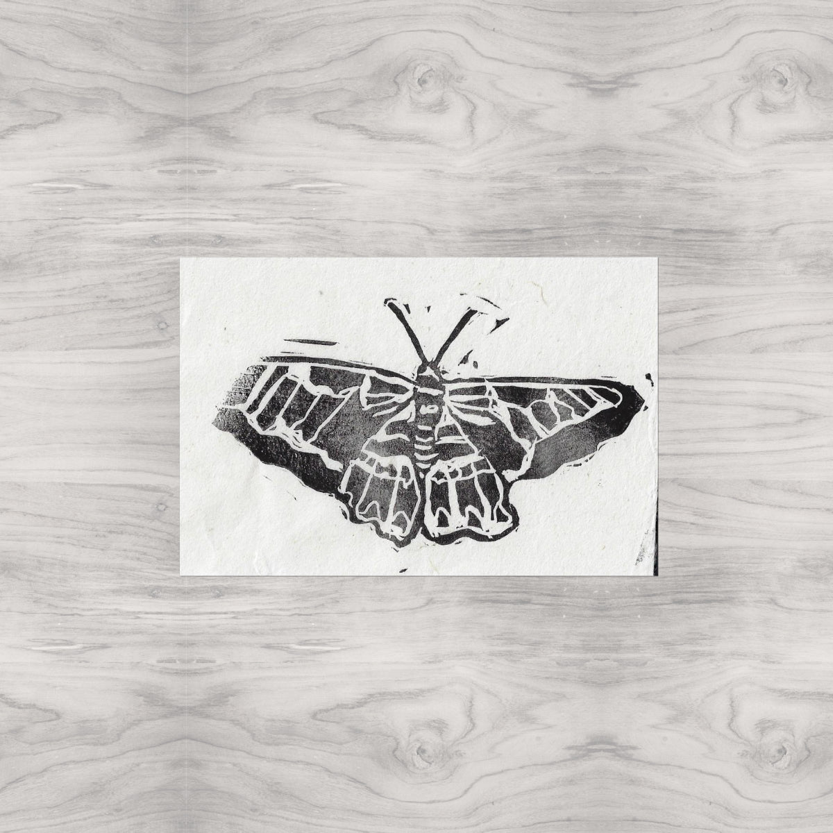 Butterfly Linocut Print