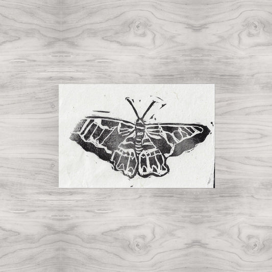 Butterfly Linocut Print