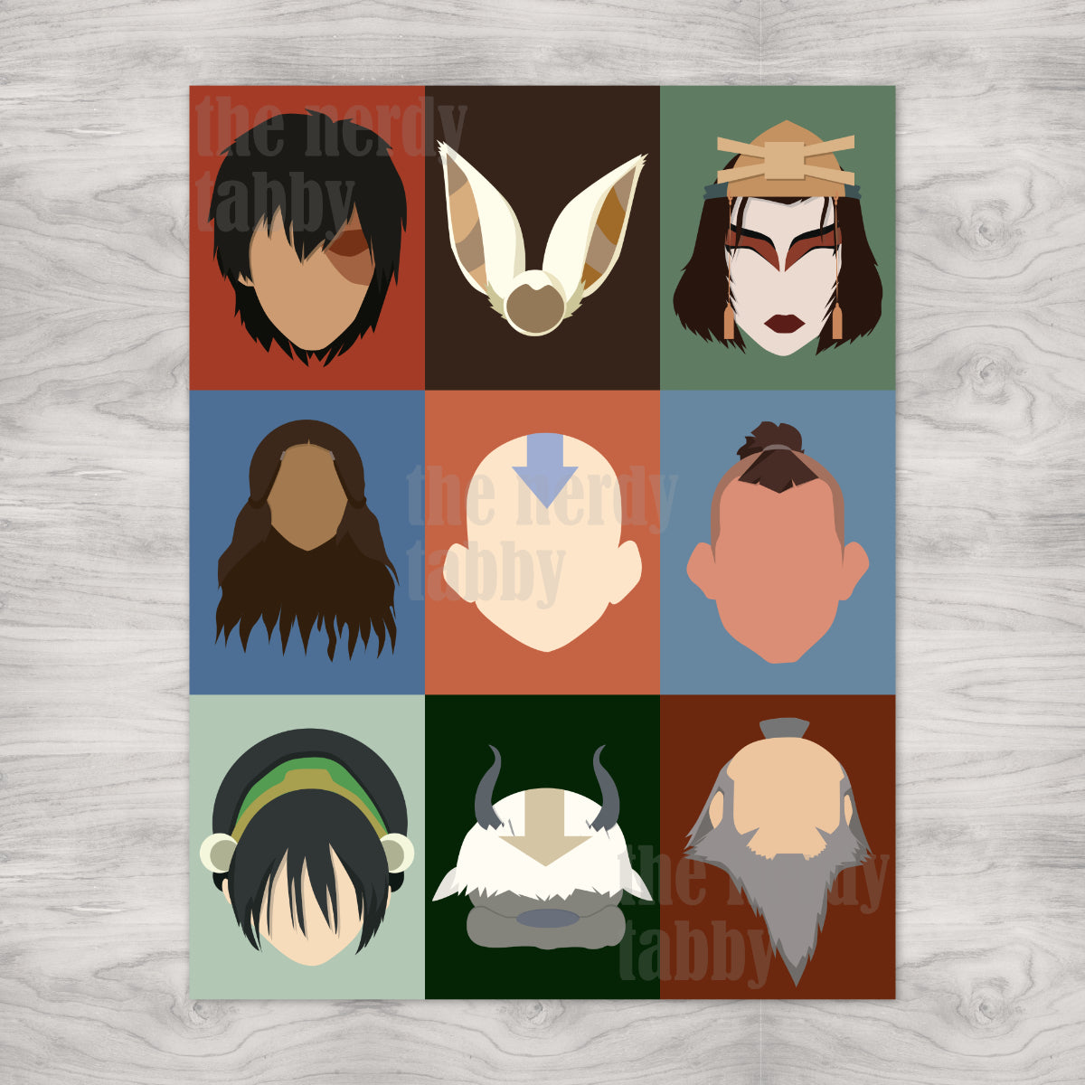Avatar Charcter Portrait Grid