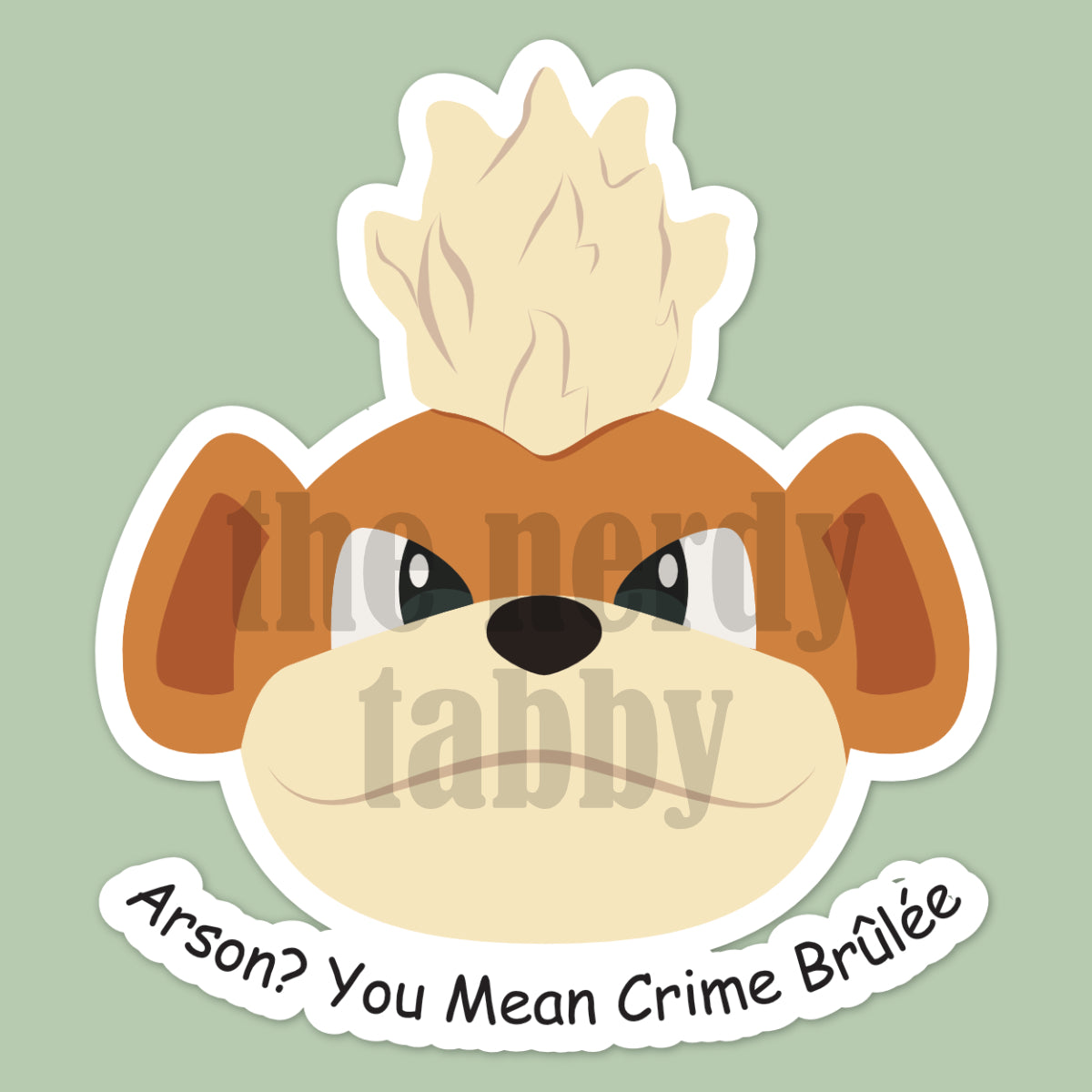Arson? Sticker