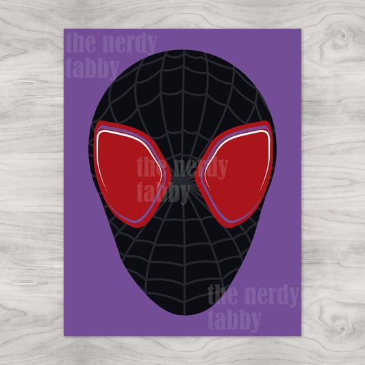 Miles Morales Mask Portrait