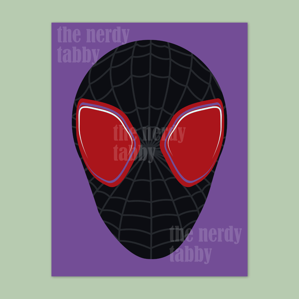 Miles Morales Mask Portrait