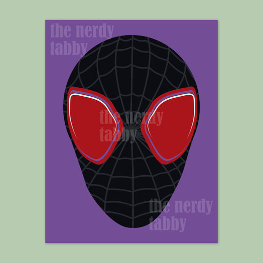 Miles Morales Mask Portrait