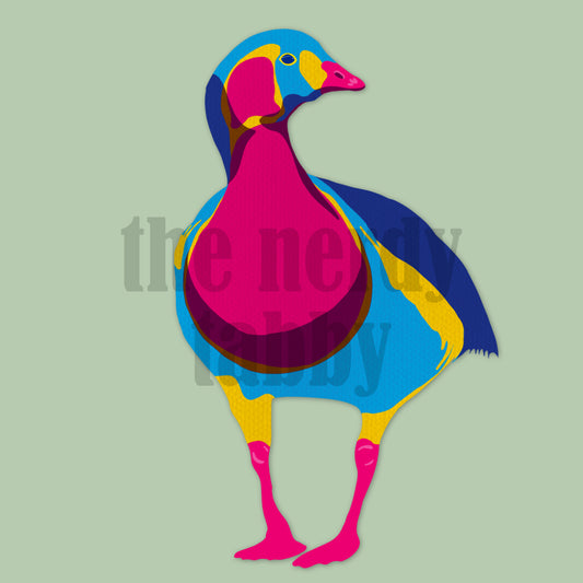 CMYK Bird Sticker