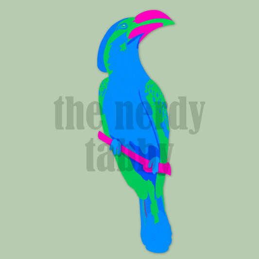Neon Bird Sticker