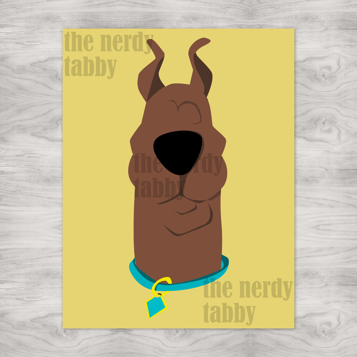 Scooby Doo Portrait – The Nerdy Tabby