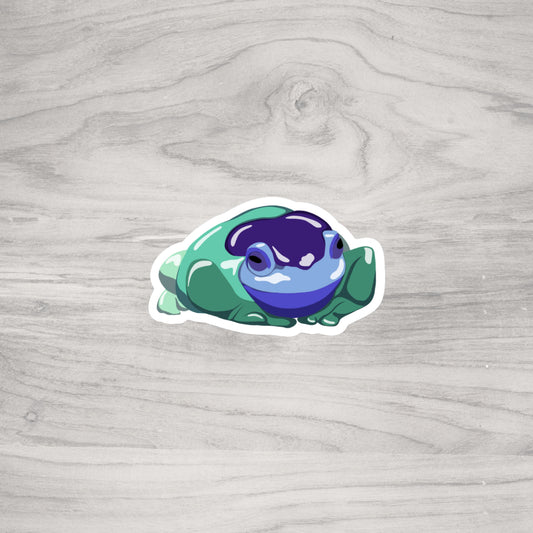 Sea Sky Frog Sticker