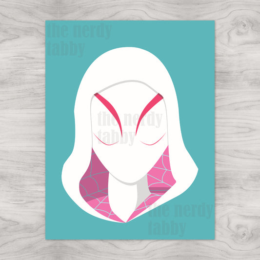 Spider Gwen Mask Portrait