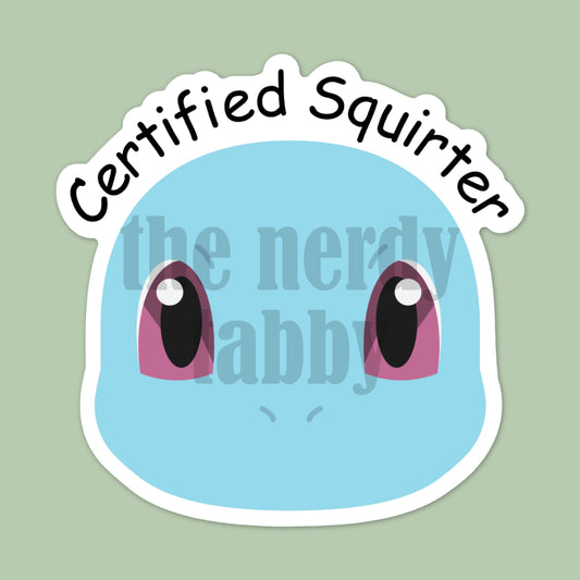 Certified Squirtle Sticker