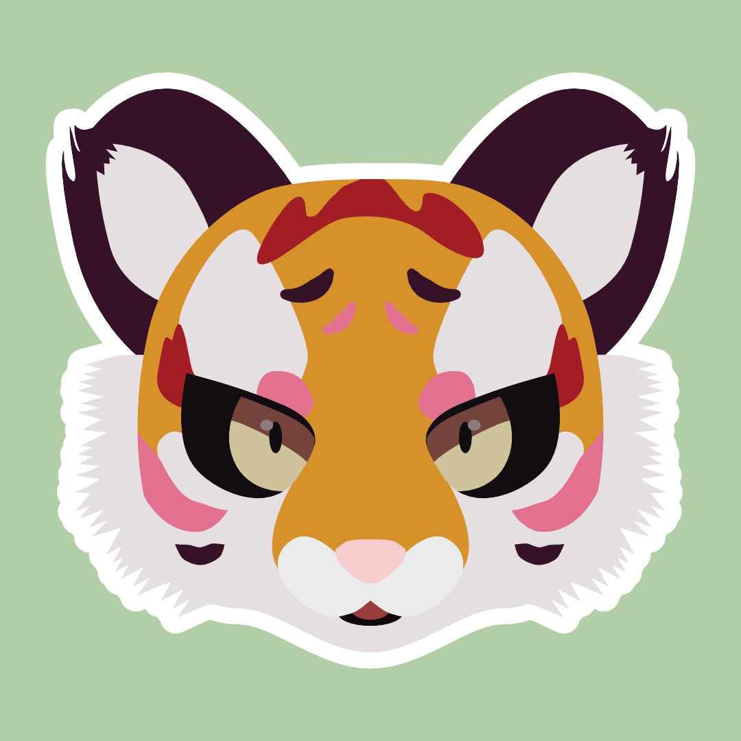 Fursona Portrait Comission Add On - 3 inch sticker