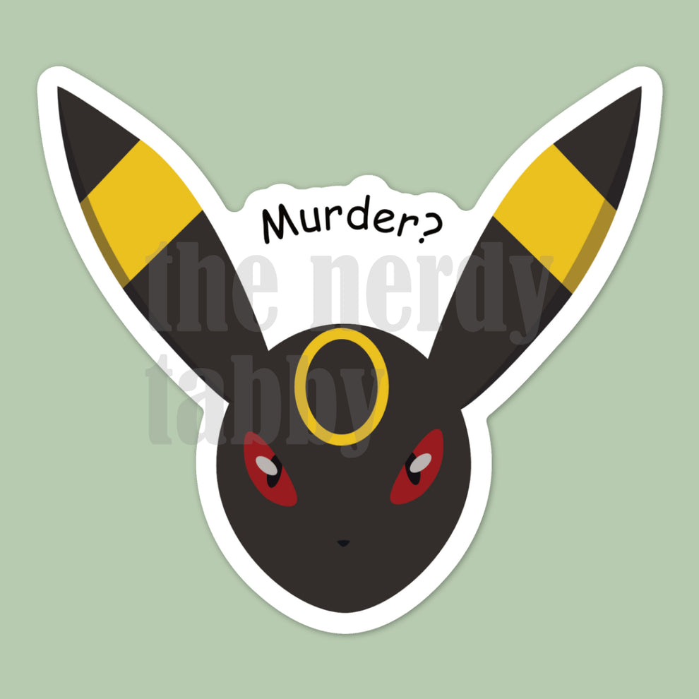 Murder? Sticker – The Nerdy Tabby