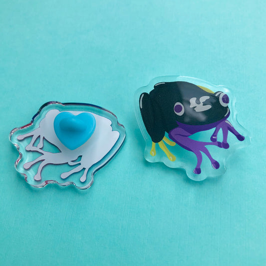 Dusk Frog Acrylic Pin