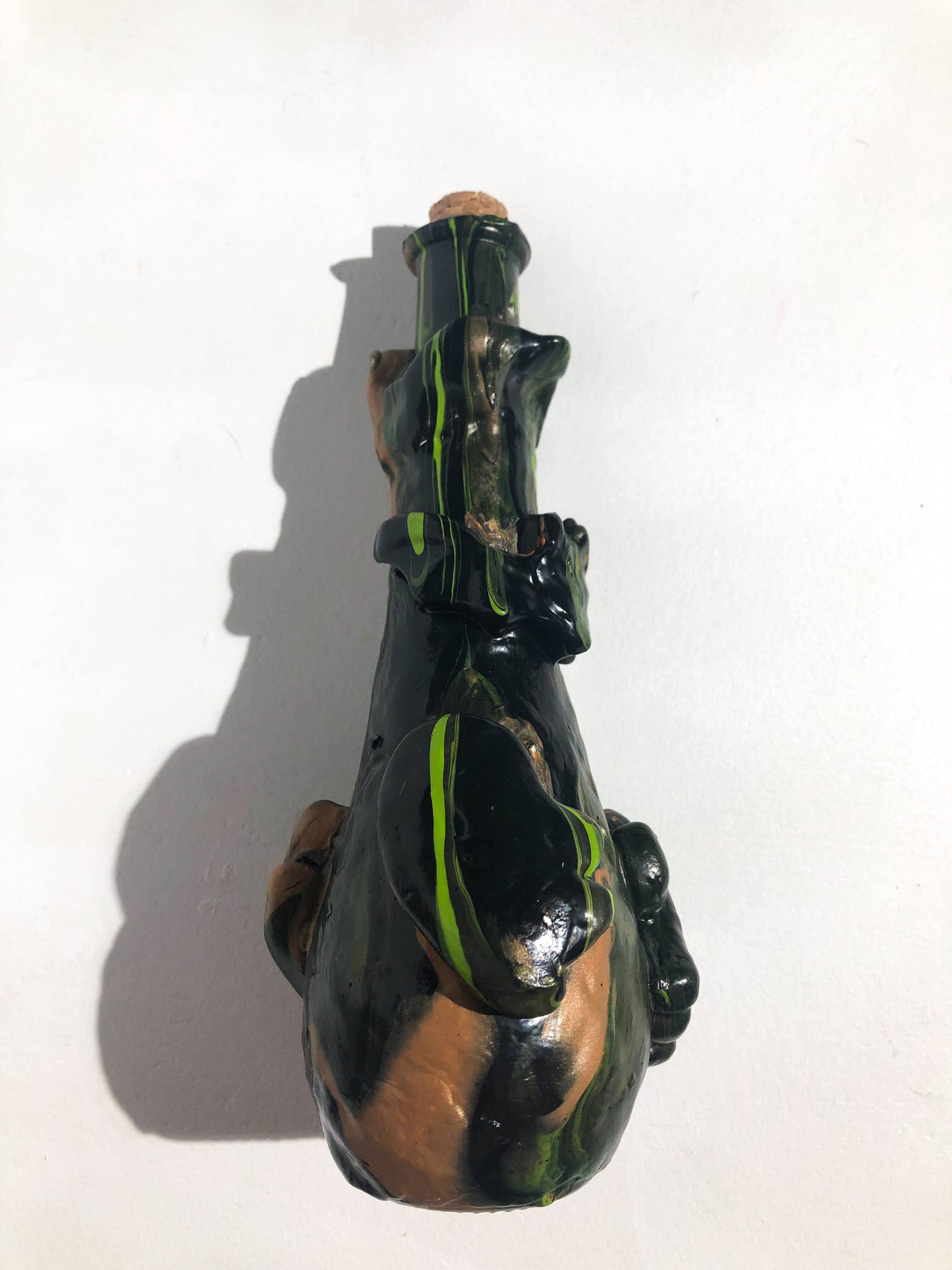 Halloween Ghost and Bat Corked Vial