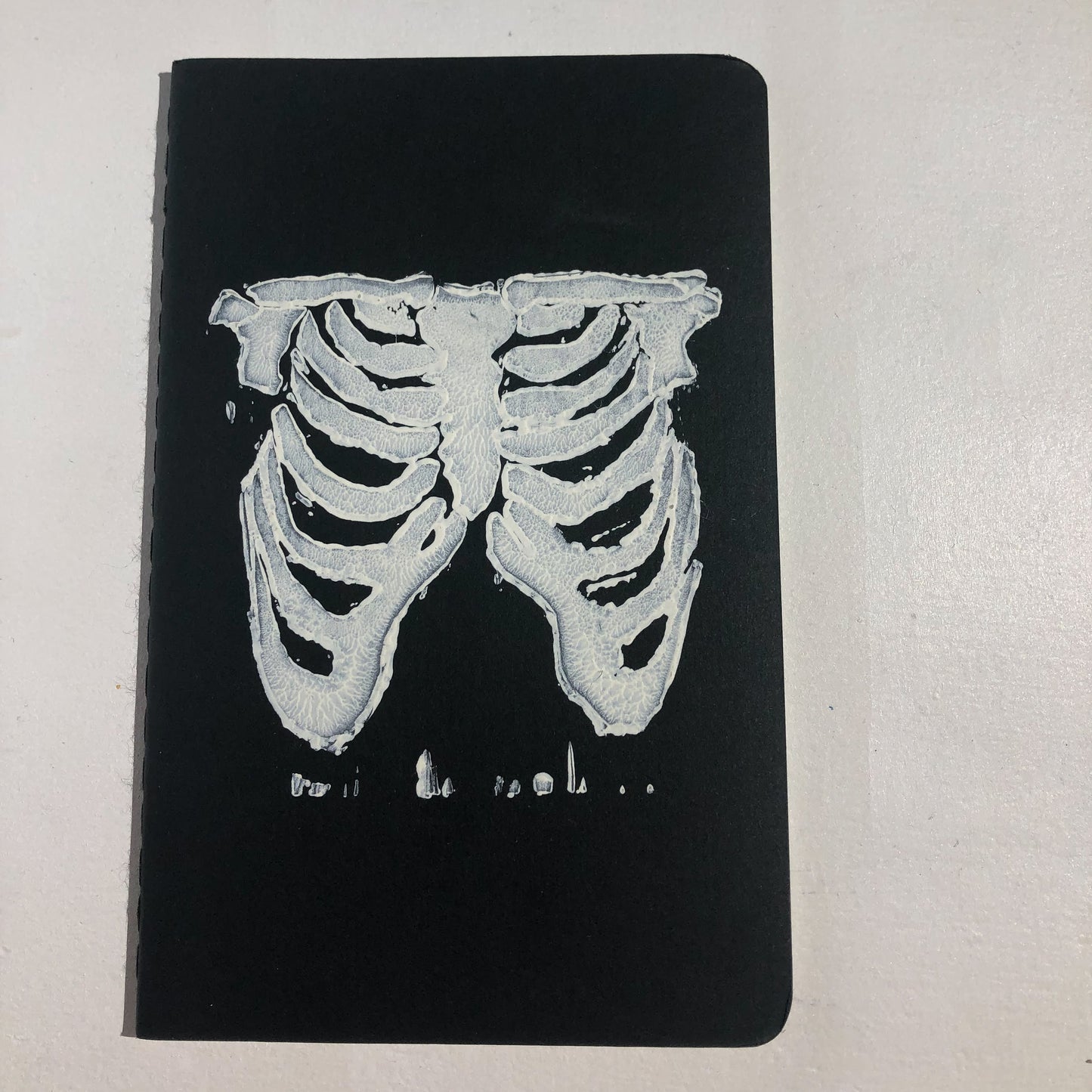 White Skeleton Small Notebook