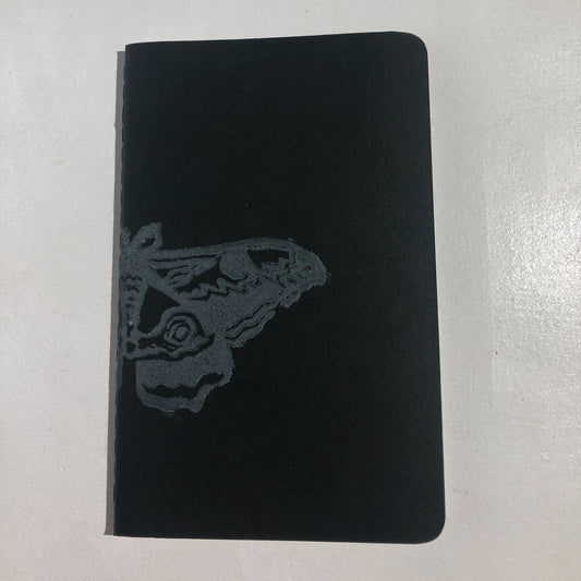 Grey Moth Small Notebook