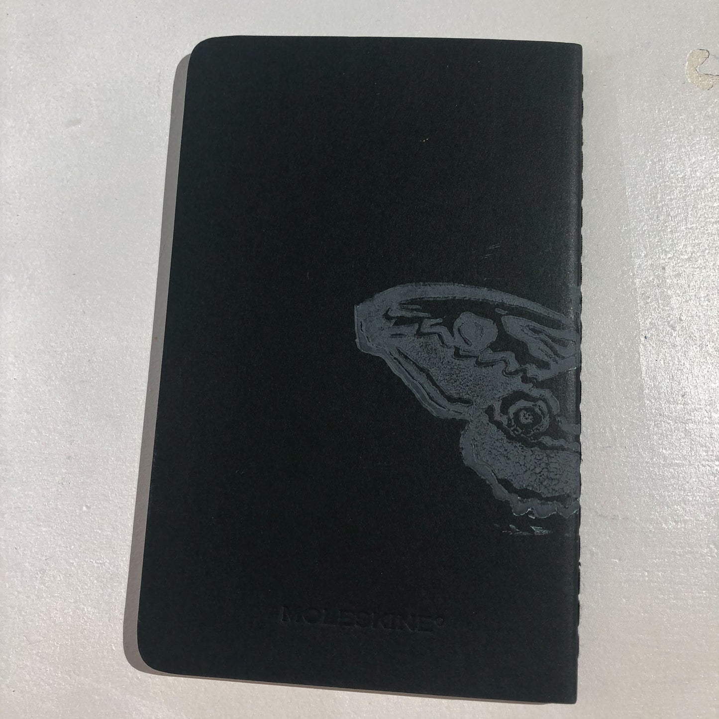 Grey Moth Small Notebook