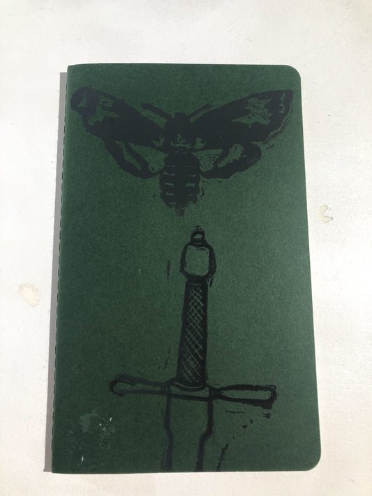 Black Moth and Dagger Medium Notebook