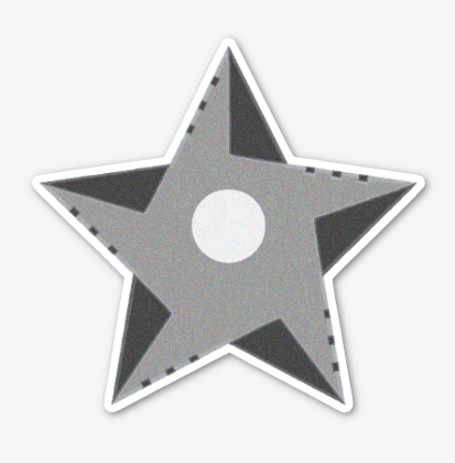 Black Star Weapon Sticker