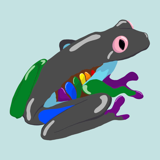 Color Spectrum Frog Prints