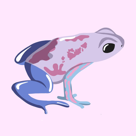 Pastel Berries Frog Print