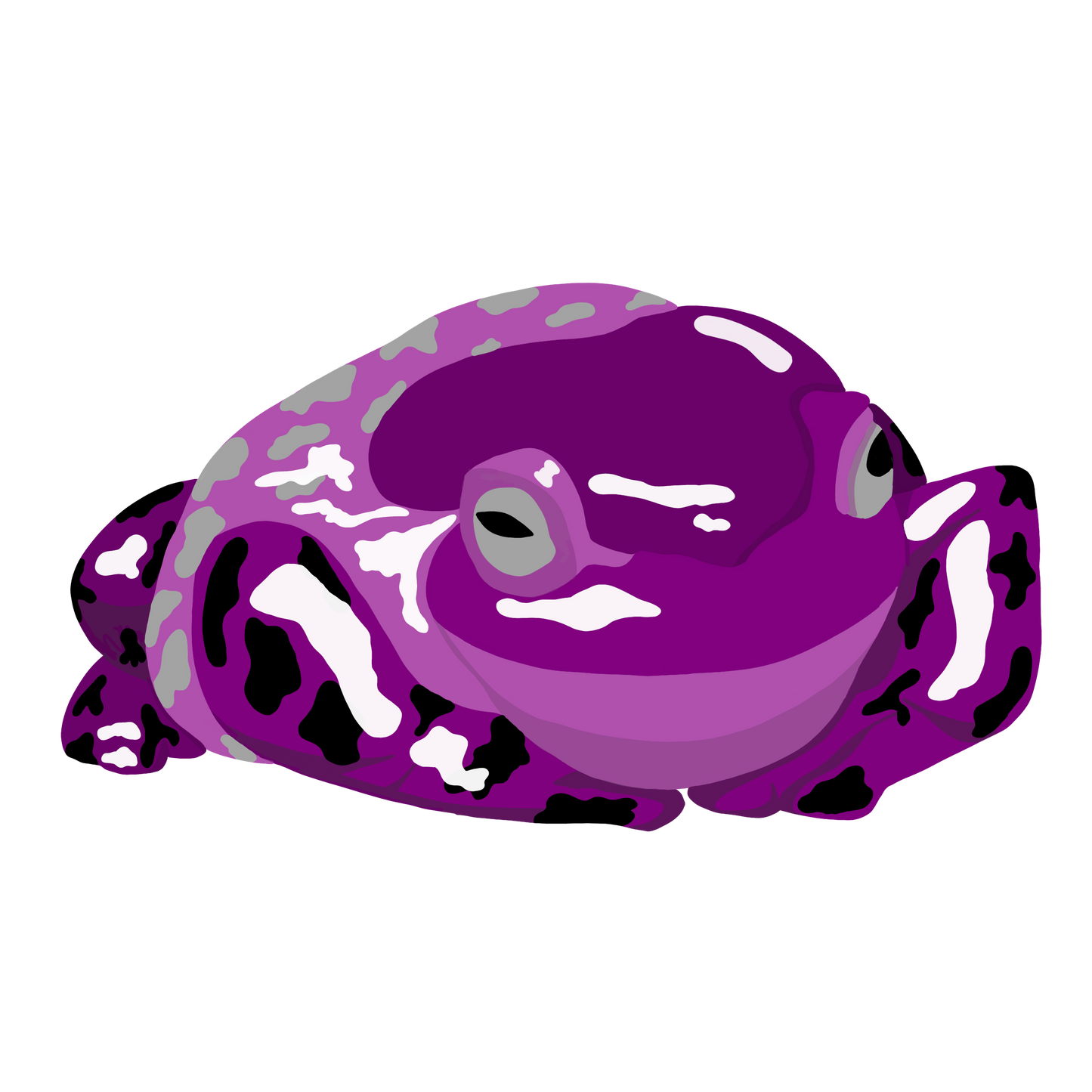 Purple Palooza Frog Acrylic Pin
